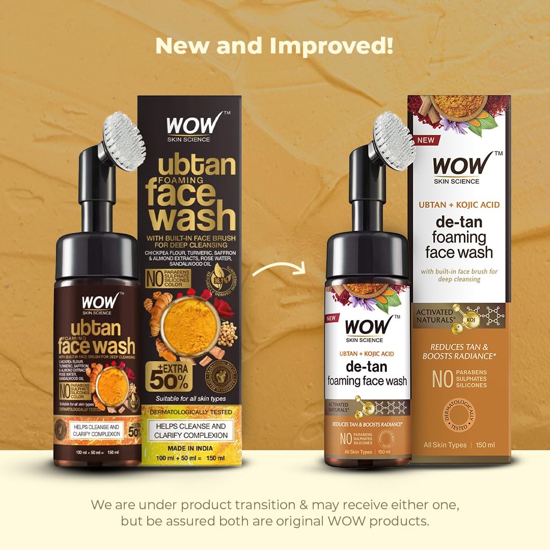 Wow Skin Science Ubtan Foaming Face Wash