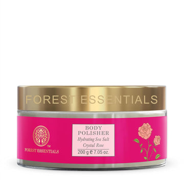 Forest Essentials Body Polisher Hydrating Sea Salt Crystal Rose