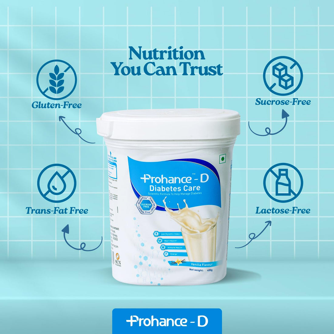 Prohance -D Nutritional Supplement for Diabetes Care - Vanilla Flavour