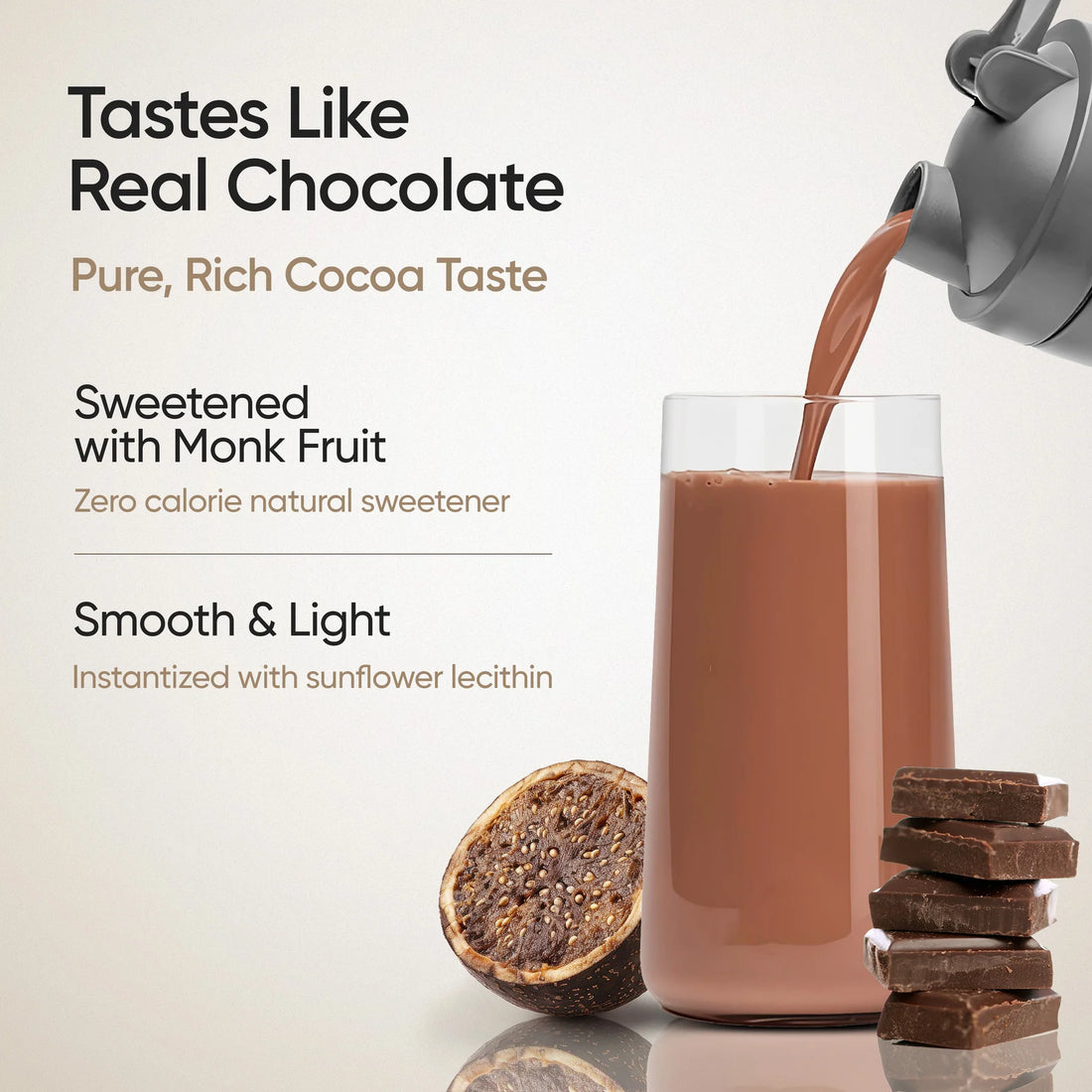 Wellbeing Nutrition Premium Whey Protein Isolate + Concentrate 24g | 4B CFU Probiotics - Swiss Chocolate