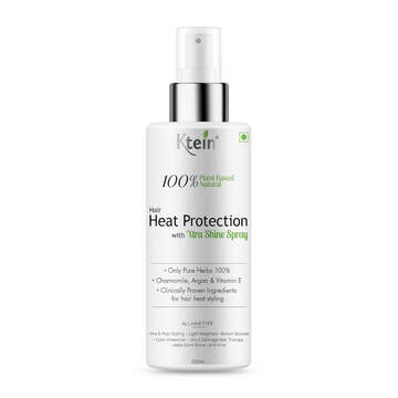 Ktein 100% Plant Based Hair Heat Protection Spray With Extra Shine Chamomile Argan And Vitamin E