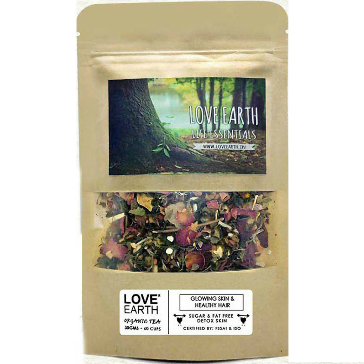Love Earth Life Essentials Organic tea (Glowing Skin & Healthy Hair)