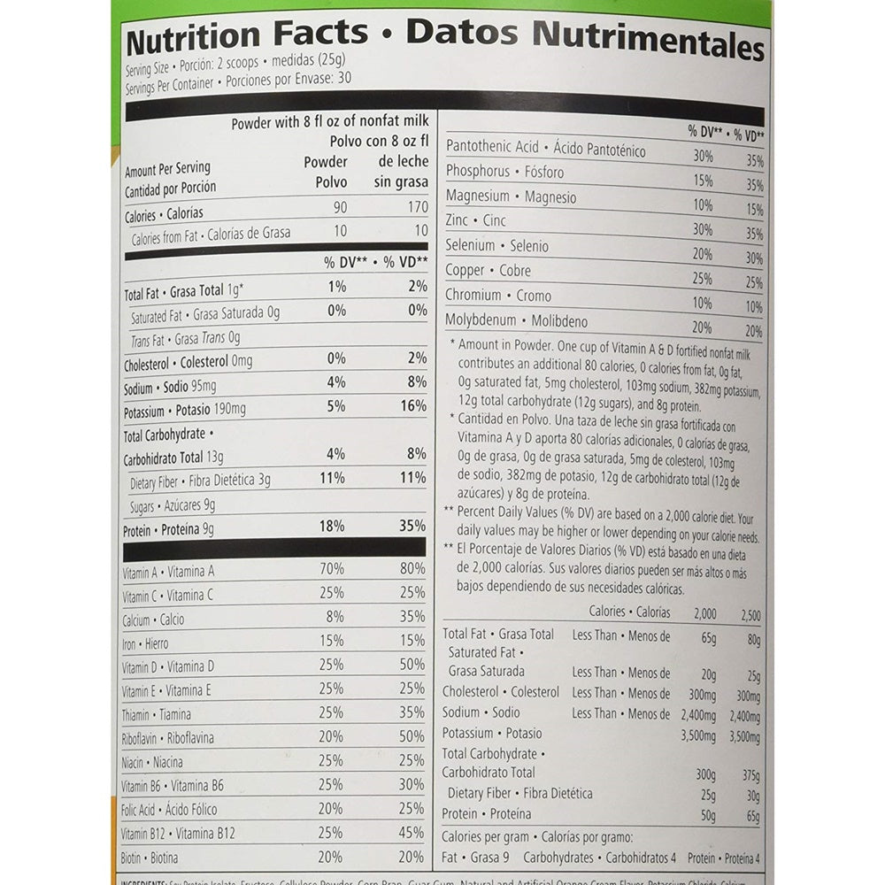 Herbalife Formula 1 Nutritional Shake Mix - Orange Cream Flavors