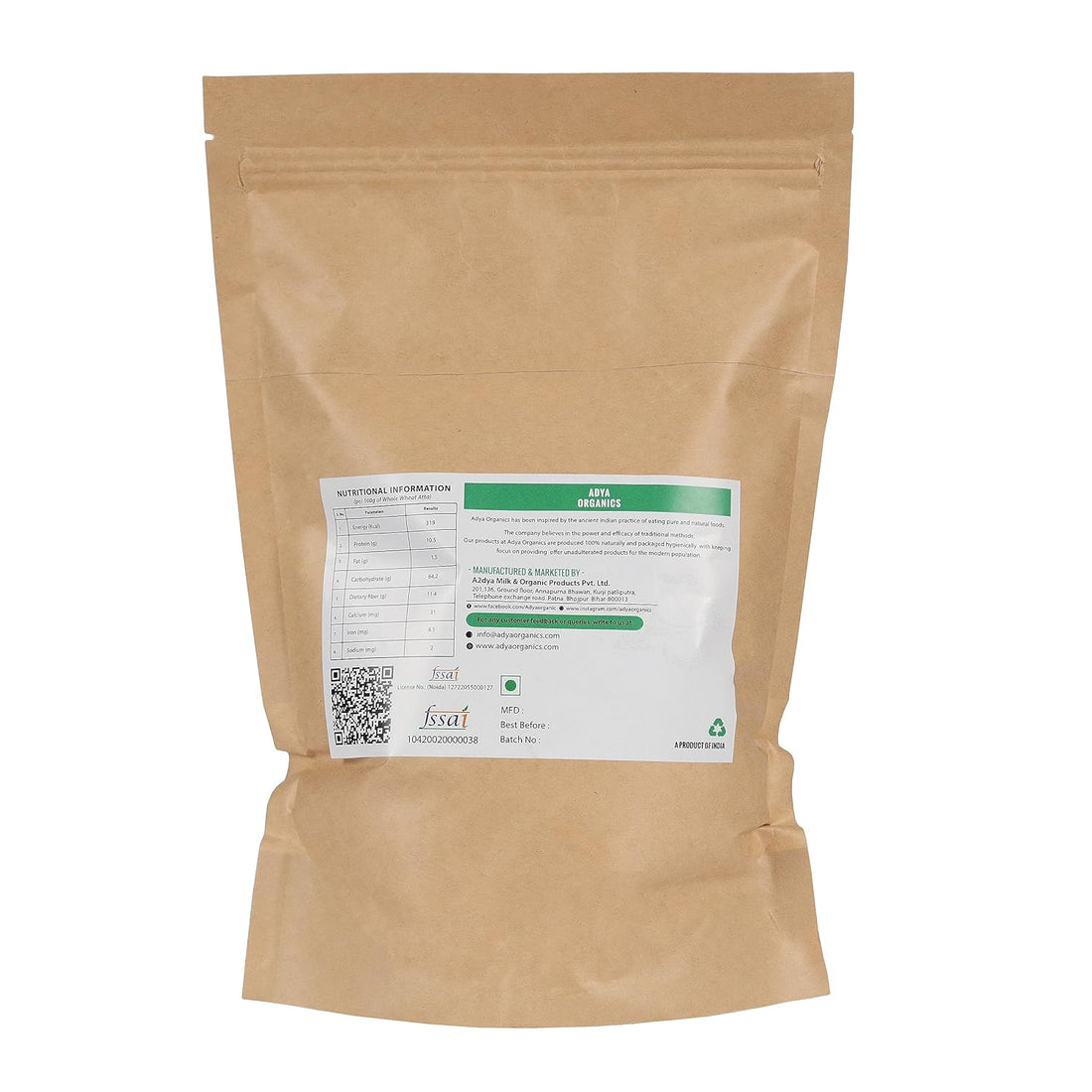 Adya Organics Sharbati Wheat Premium Flour