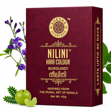 Shesha Ayurveda Nilini Miraculous Hair Color Kit - Burgundy