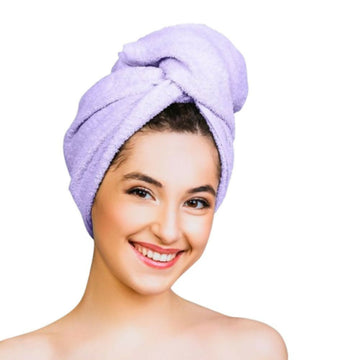 Nykaa Naturals Microfiber Hair Wrap for Frizz Free & Shiny Hair - Lavender