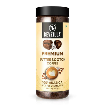 Bevzilla Premium Butterscotch Coffee Powder 100% Arabica