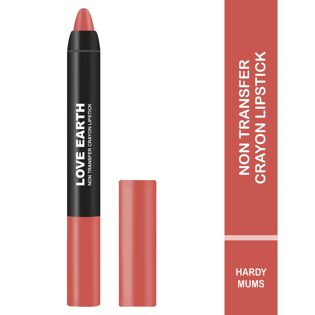 Love Earth Non Transfer Crayon Lipstick-Hardy Mums
