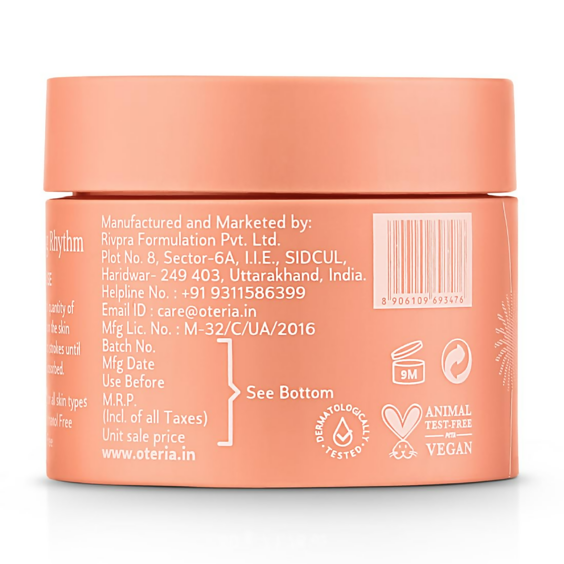 Oteria Go-To Skin Cream Vitamin A & E With Horse Chestnut Seed Extract For Glowing Skin