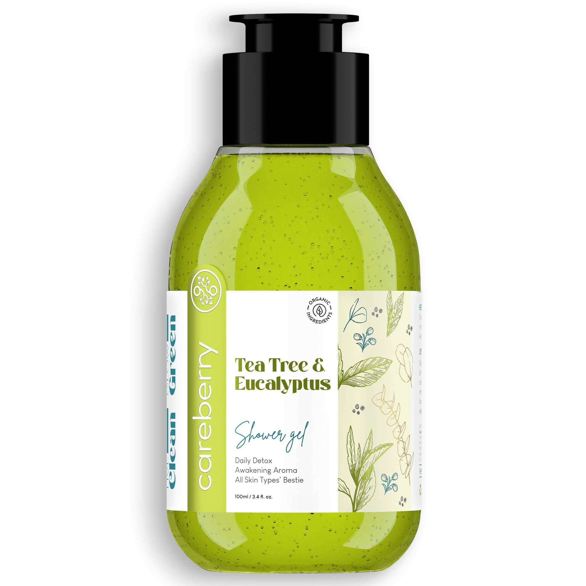 Careberry Tea Tree & Eucalyptus Oil Shower Gel