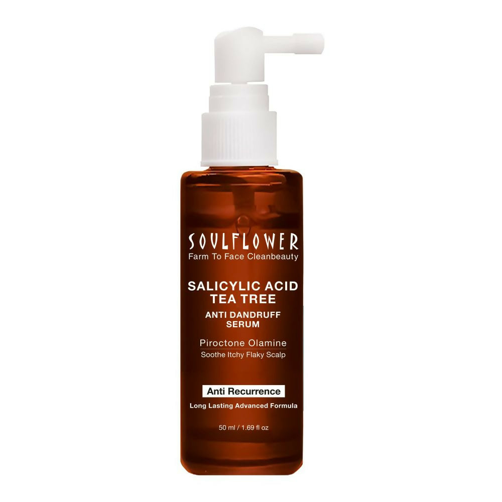 Soulflower Salicylic Acid Tea Tree Anti Dandruff Hair Serum