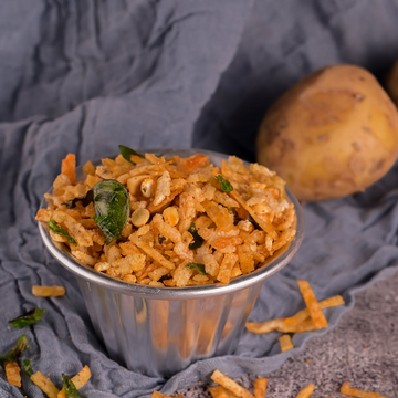 Vellanki Foods - Potato (Aloo) Mixture | Indian Snacks Ready to Eat Snacks | Homemade Andhra Snacks | Flavorful Indian Snacks