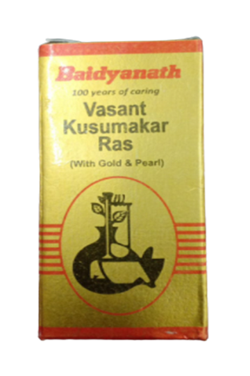 Baidyanath Basant / Vasant Kusumakar Ras with Gold and Pearl