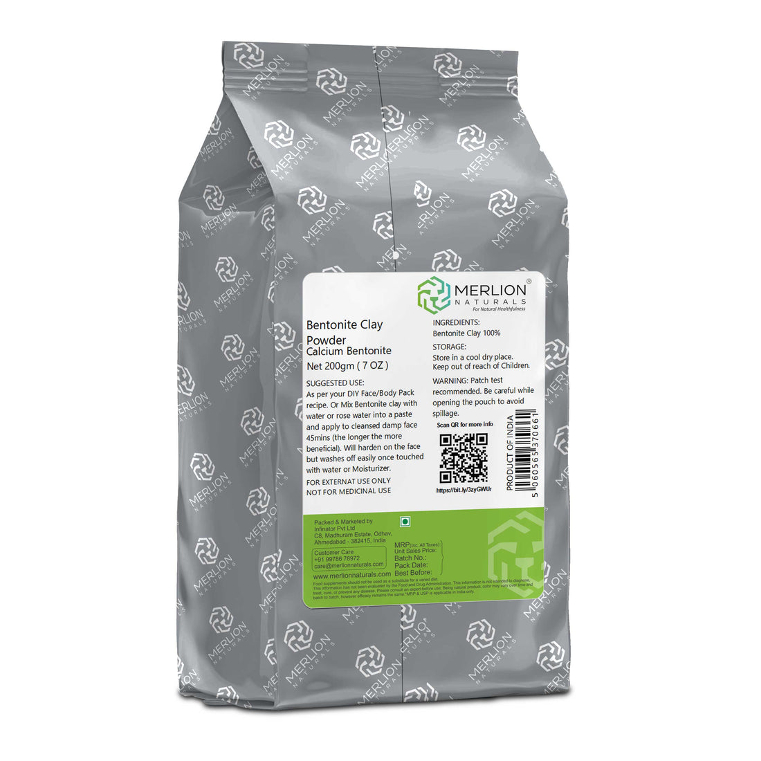 Merlion Naturals Bentonite Clay Powder