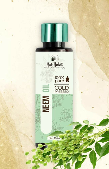 Nat Habit 100% Pure Cold Pressed Neem Oil