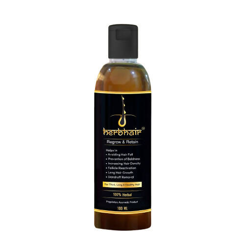 HerbHair Pure Herbal Regrow and Retain Hair Oil