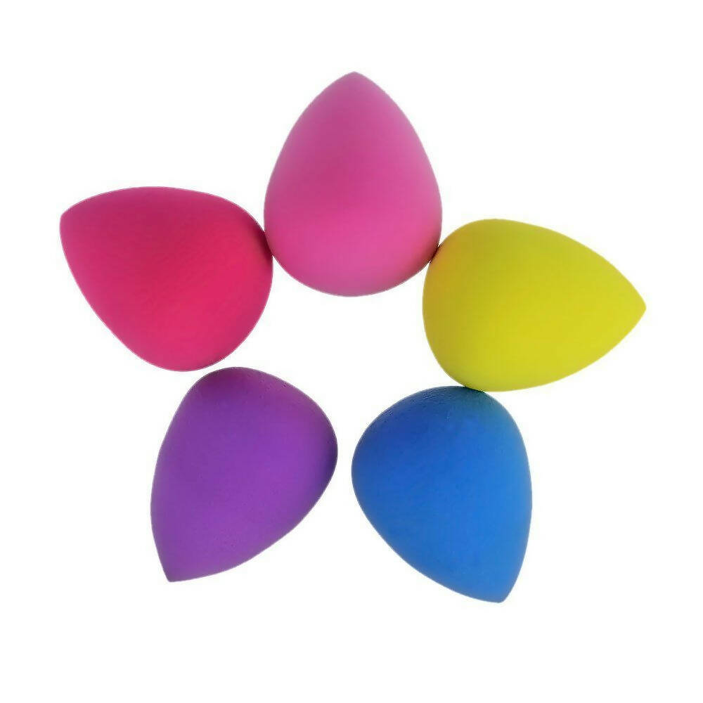 Favon Pack of 5 Mini Beauty Sponge Blender Puffs for Small Applicating Areas