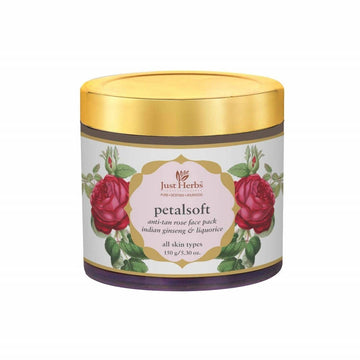 Just Herbs Petalsoft Anti-Tan Rose Face Pack