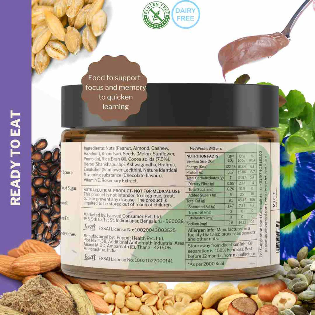 Iyurved Kids and Teens Study Booster Chocolate Spread