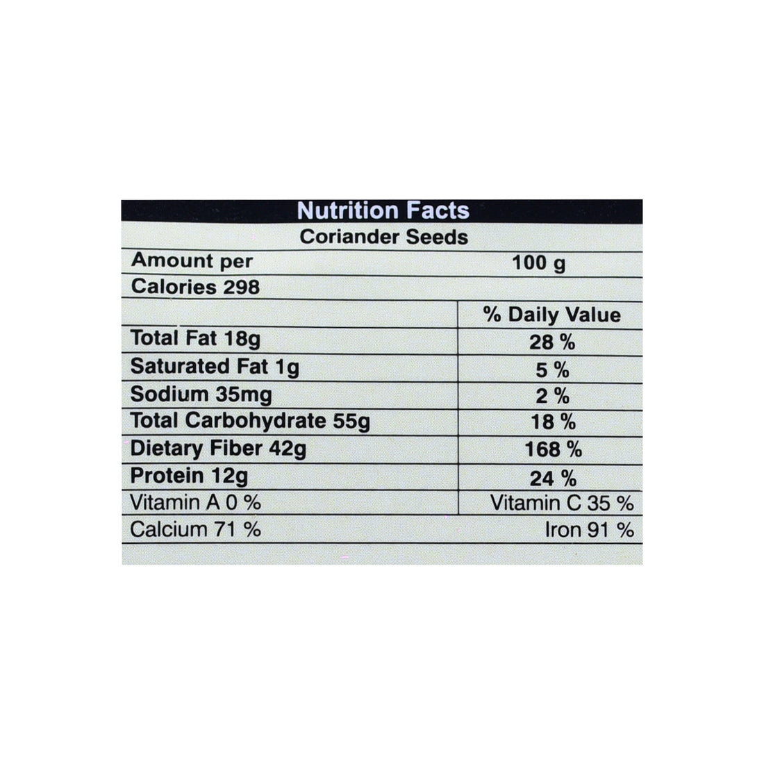 Organic Wellness Coriander Whole
