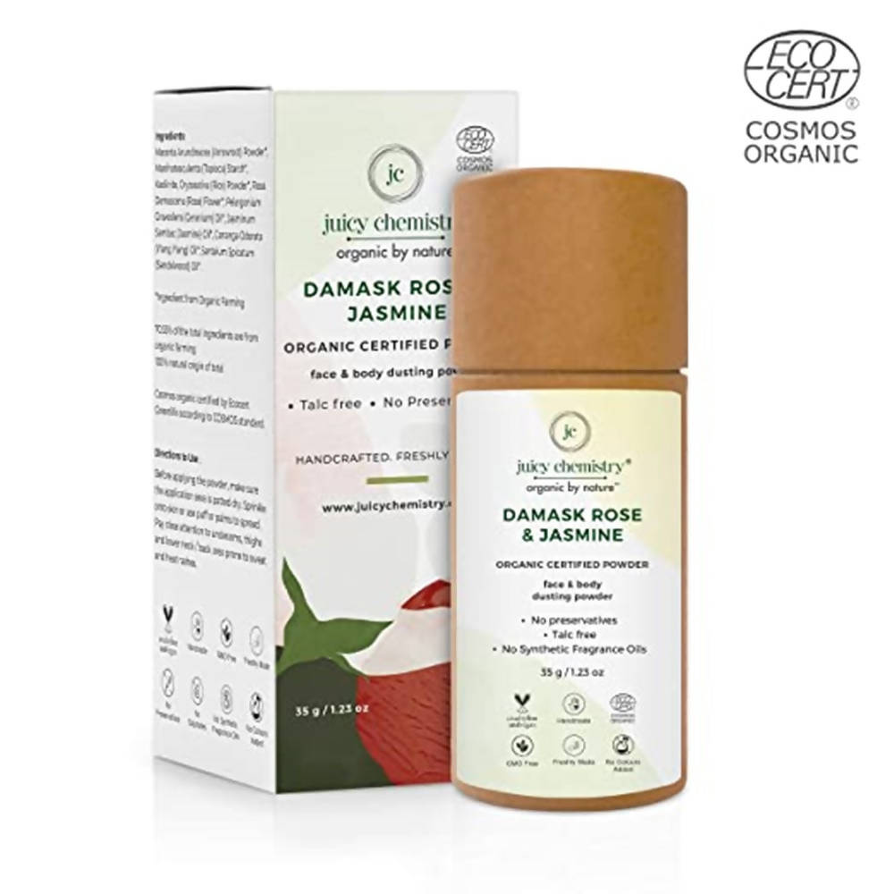Juicy Chemistry Damask Rose & Jasmine Face & Body Dusting Powder