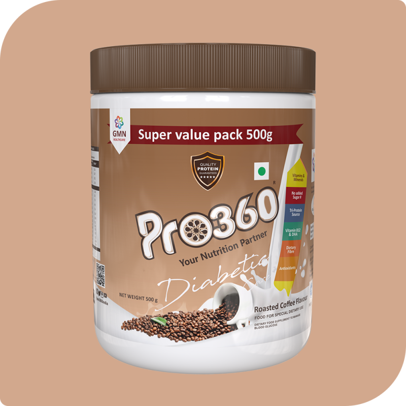 Pro360 Diabetic Care Protein Powder - Roasted Coffee