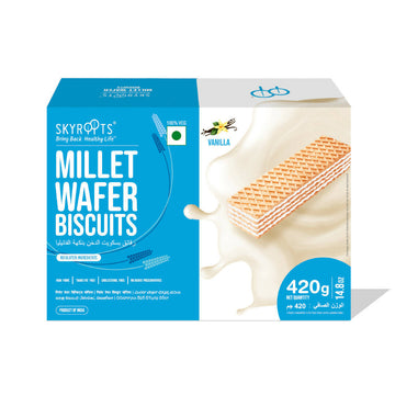 Skyroots Millet Wafer Biscuits Vanilla