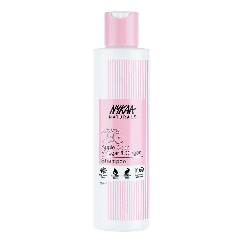 Nykaa Naturals Anti-Dandruff - Free Shampoo with Apple Cider Vinegar, Ginger & Tea Tree Oil