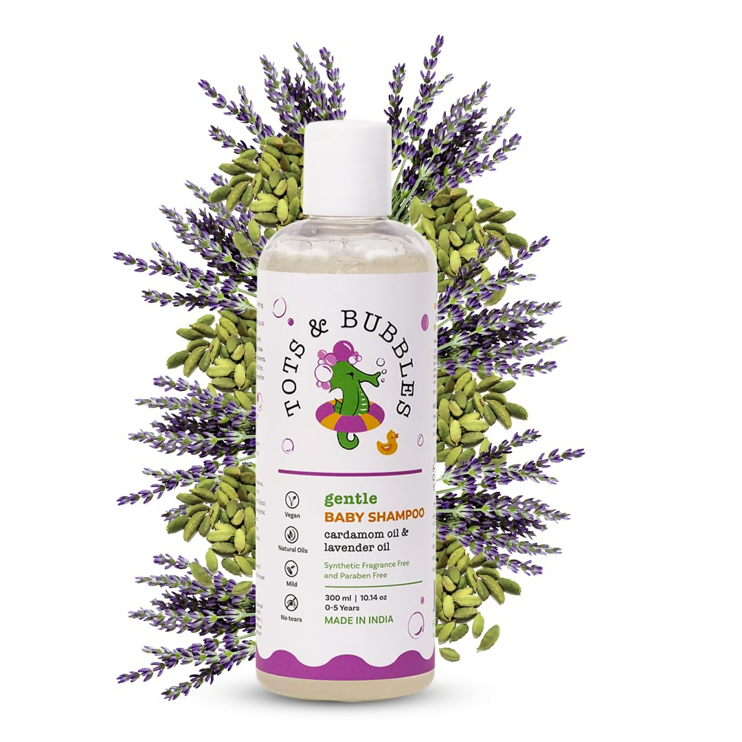 Tots & Bubbles Gentle Tear Free Shampoo with Natural Lavender & Cardamom Oil