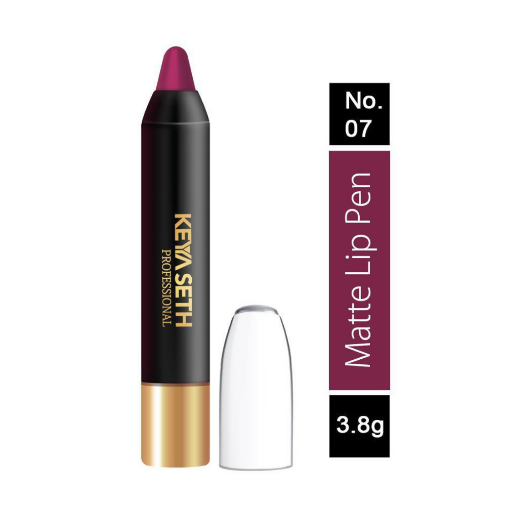 Keya Seth Aromatherapy Professional Matte Lip Pen - Deep Purple Plum