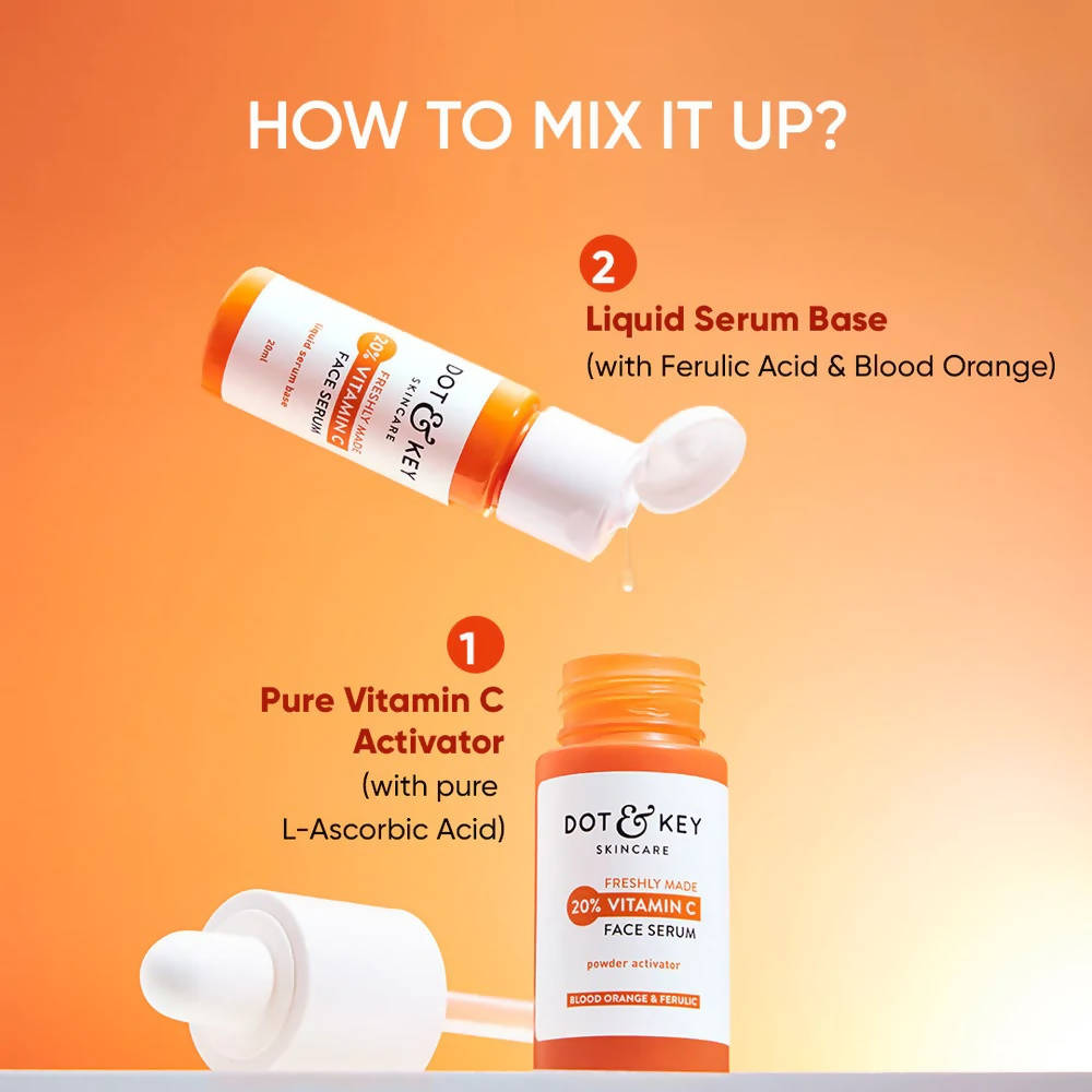 Dot & Key 20% Vitamin C Face Serum with Blood Orange, Skin Glow, Fights Pigmentation & Reduce Dark Spots