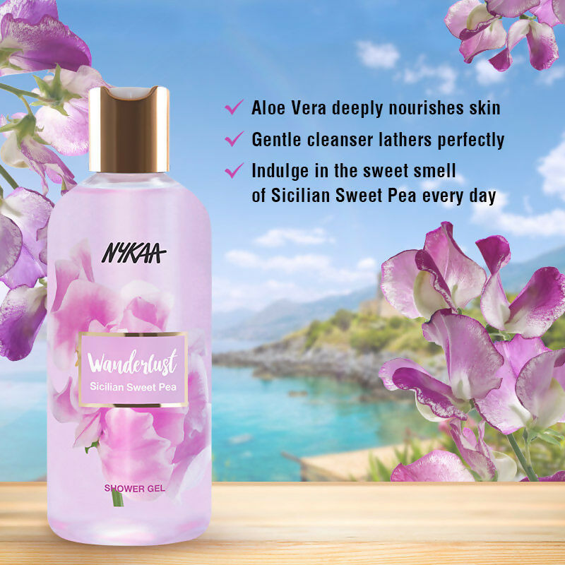 Wanderlust Sicilian Sweet Pea Shower Gel