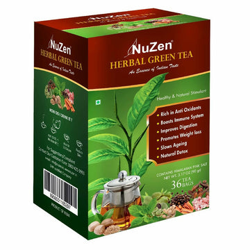 NuZen Herbal Green Tea Bags