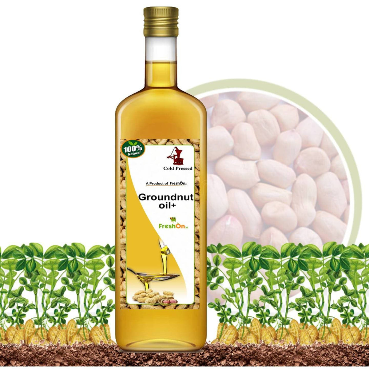Freshon FreshOn Groundnut Oil + Cold Pressed – atirucart