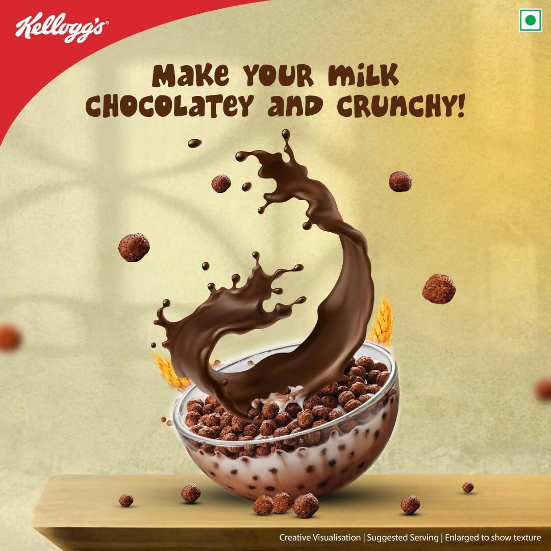 Kellogg's Multigrain Chocos Chotta Ladoo, Breakfast Cereal for Kids