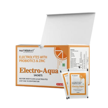 Nutrisrot Electro-Aqua Instant Hydration & Energy Drink Sachets Orange Flavor