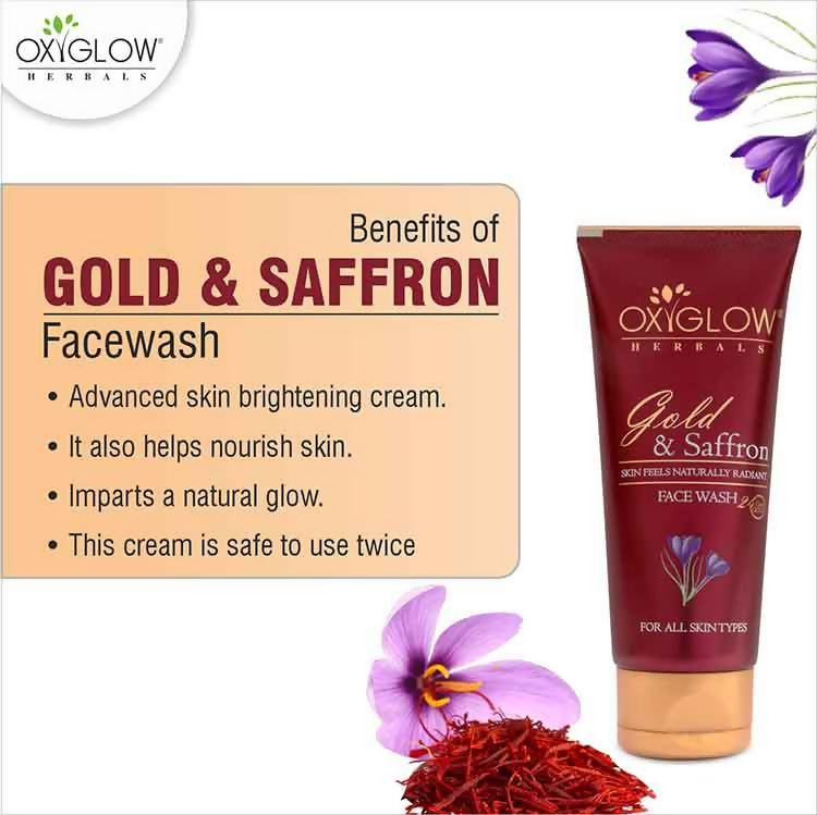 Oxyglow Herbals Gold & Saffron Face Wash