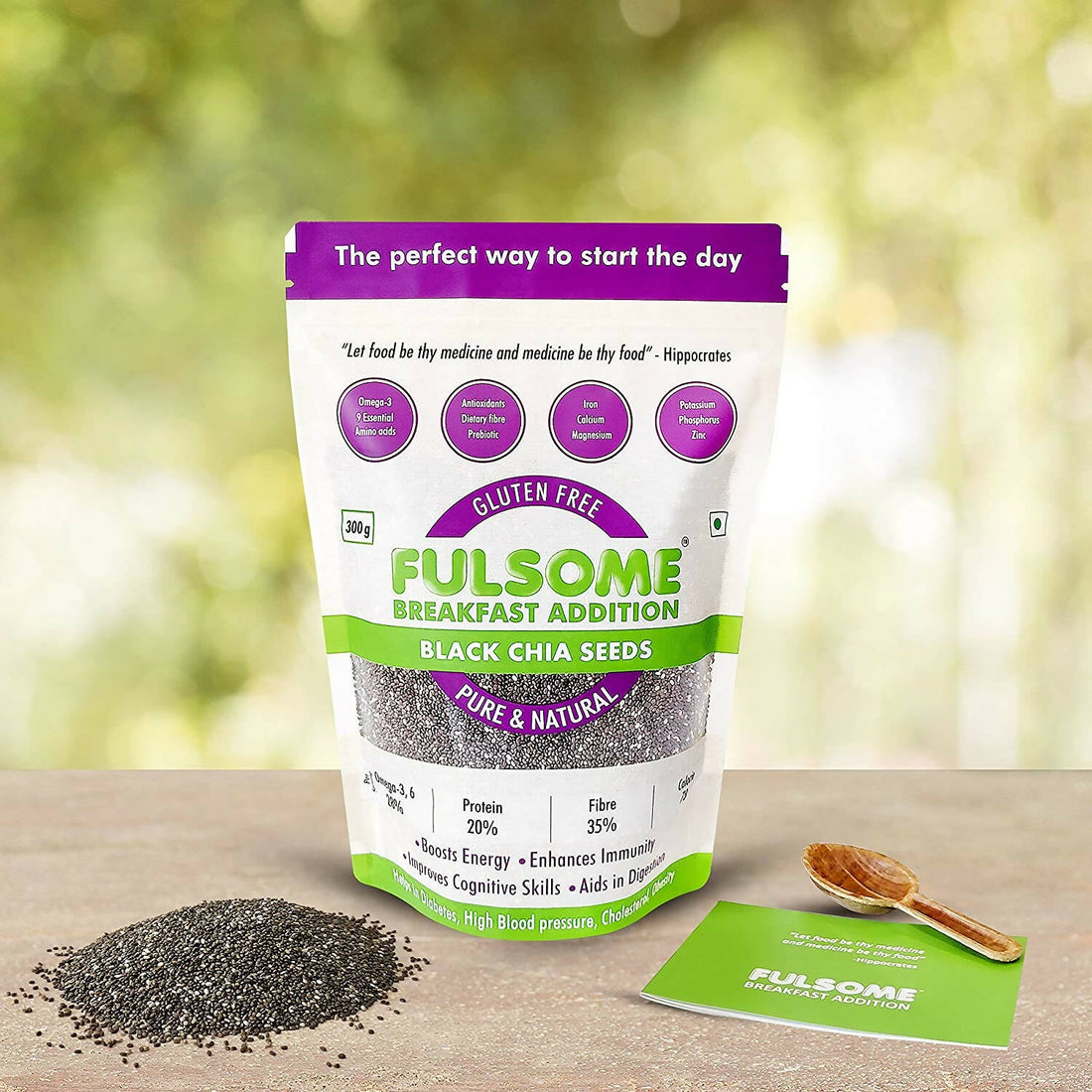 Fulsome Premium Raw Black Chia Seeds