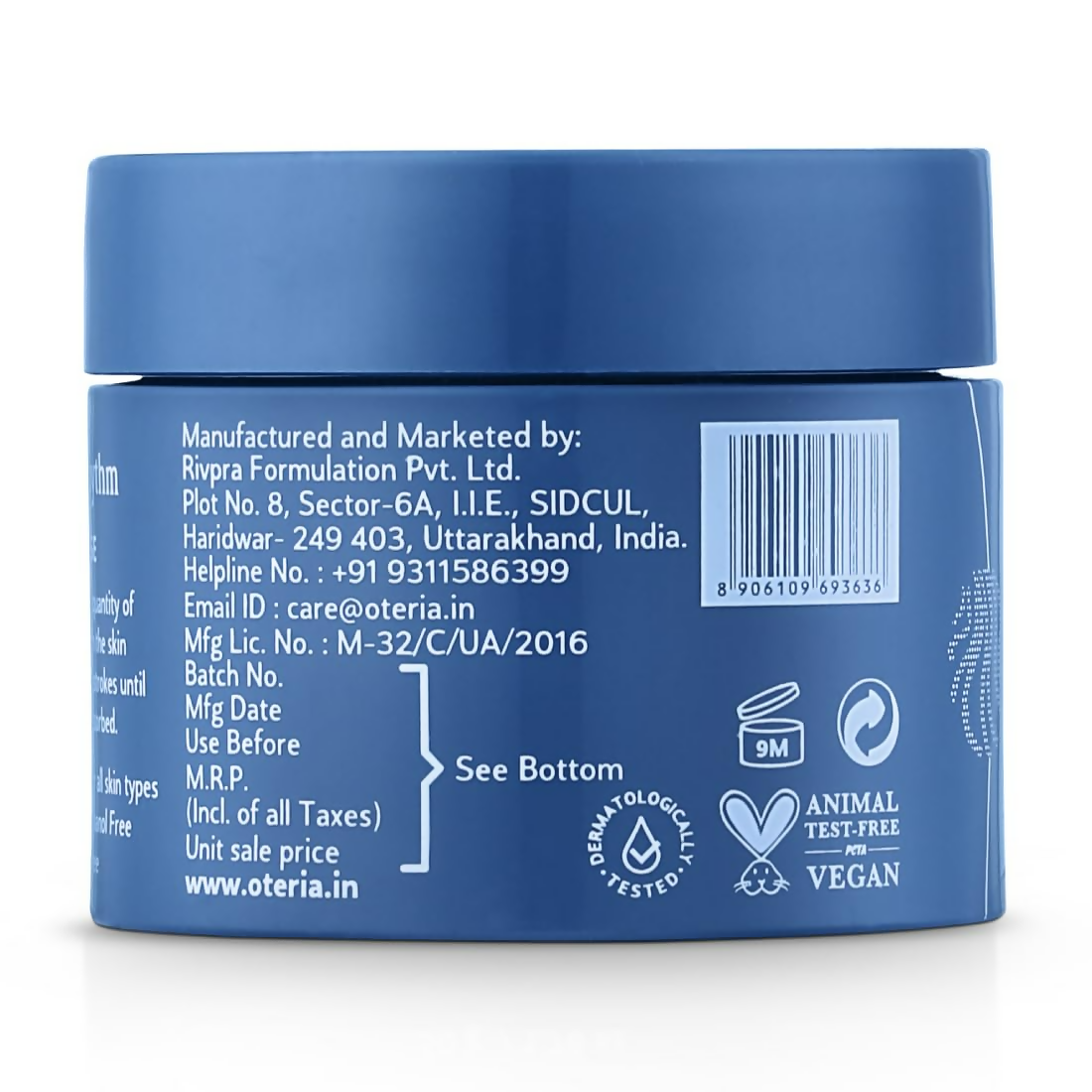 Oteria Premium Bounce Back Skin Face Cream - Night Repair Cream For Glowing Skin and Brightening