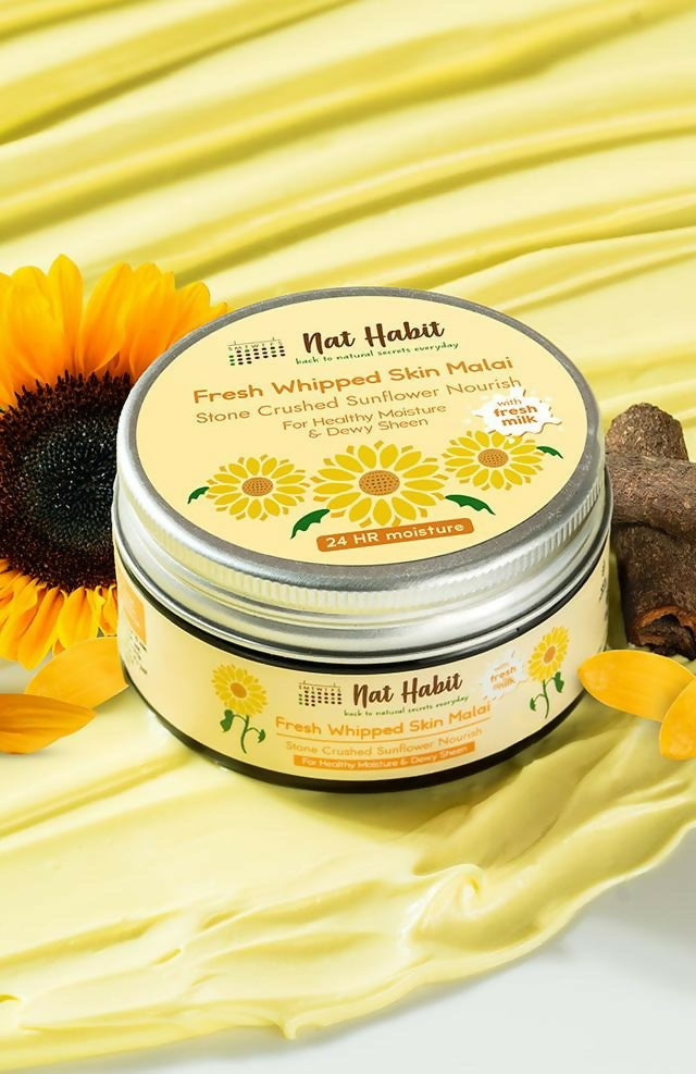 Nat Habit Stone Crushed Sunflower Nourish Fresh Whipped Skin Malai