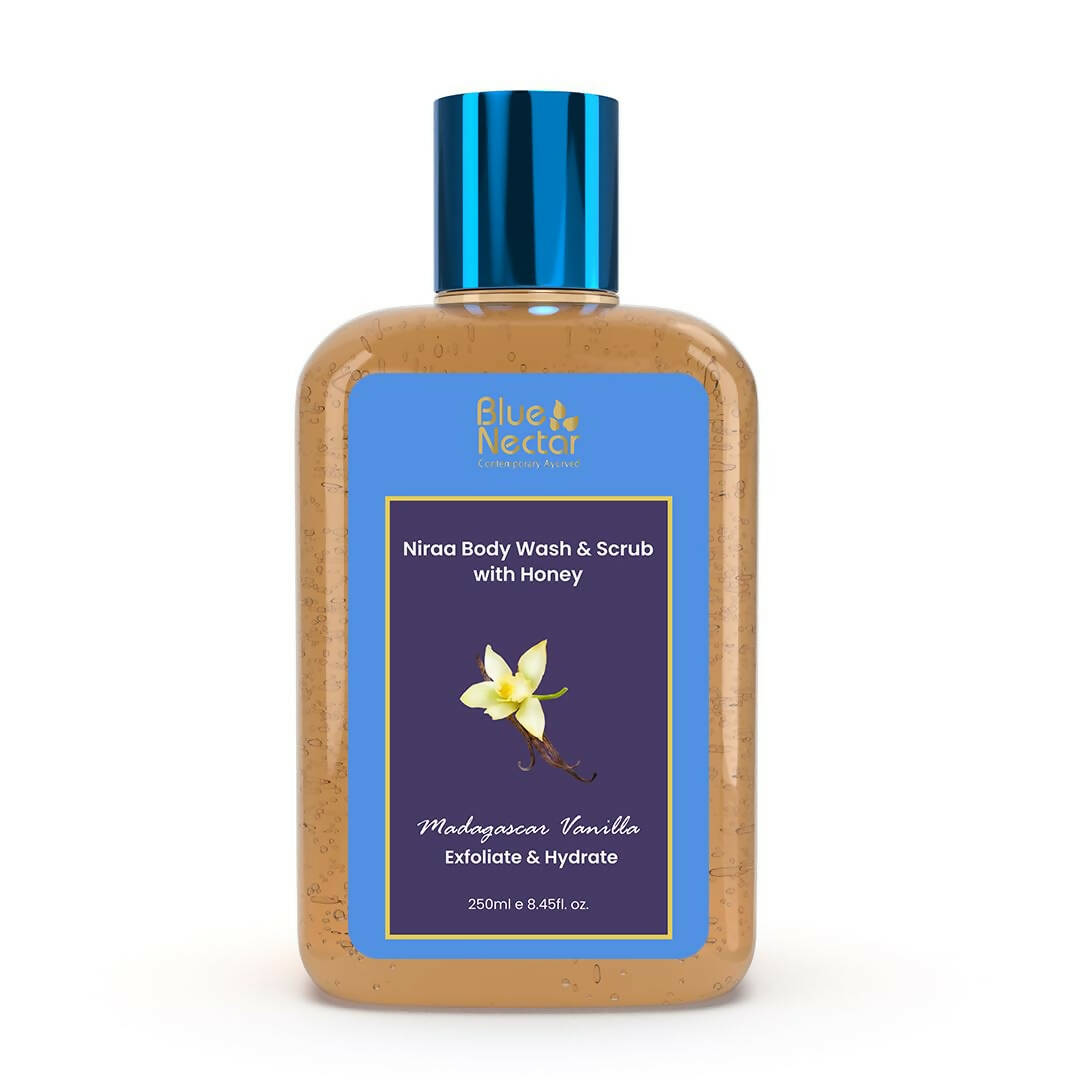 Blue Nectar Niraa Body Wash & Scrub with Honey - Madagascar Vanilla