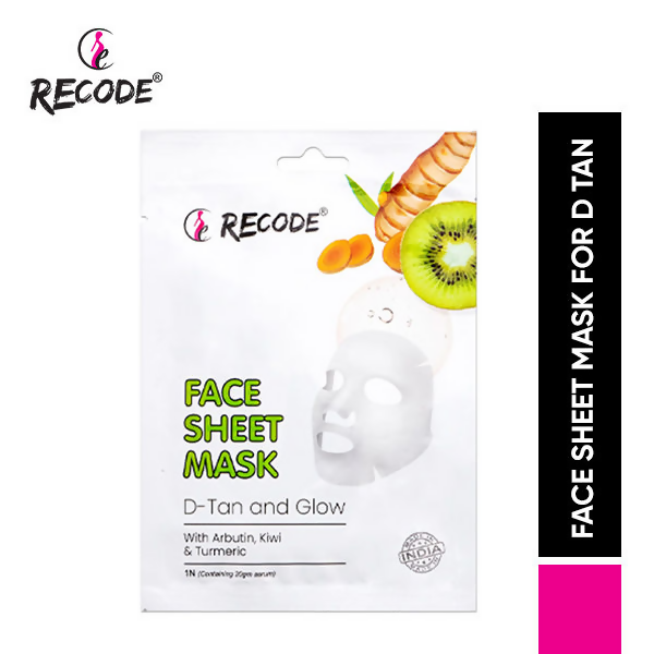 Recode D Tan And Glow Face Sheet Mask