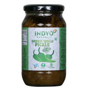 Indyo Organics Green Chilli Pickle