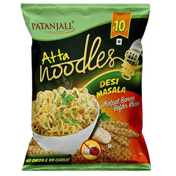 Patanjali Atta Noodles Desi Masala (Pack of 10)