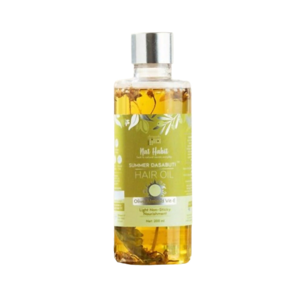 Nat Habit Olive Almond Vit-E Summer Hair Oil