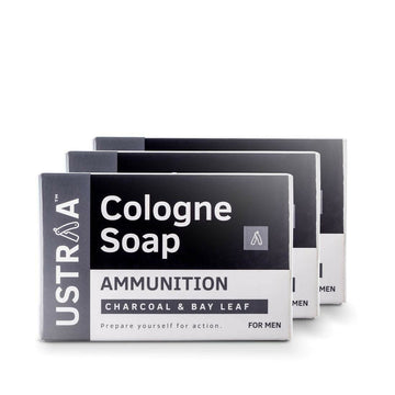 Ustraa Ammunition Cologne Soap with Charcoal & Bay Leaf