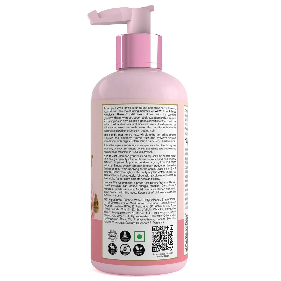 WOW Skin Science Himalayan Rose Conditioner For Volumnising Hair, Anti Smelly Scalp