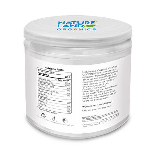 Nature Land Organics Raw Virgin Coconut Oil