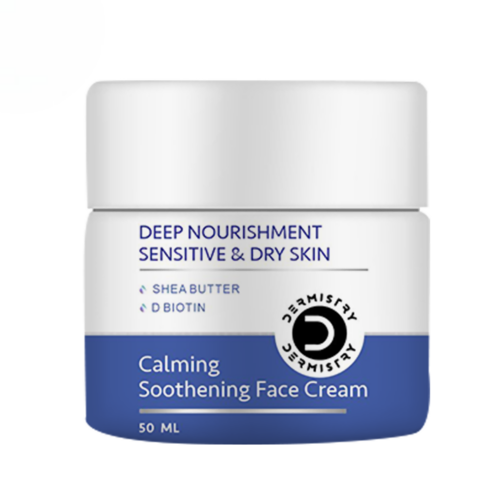 Dermistry Sensitive & Dry Skin Care Deep Nourishment Calming Soothing Face Cream Shea Butter Biotin