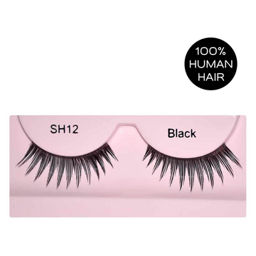 Glamgals Hollywood-U.S.A Stylish Black Soft Thick Reusable False Eye Lashes For Women